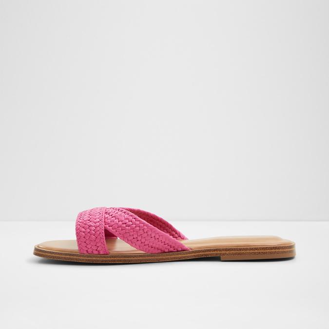 Caria Women's Pink Flat Sandals image number 4