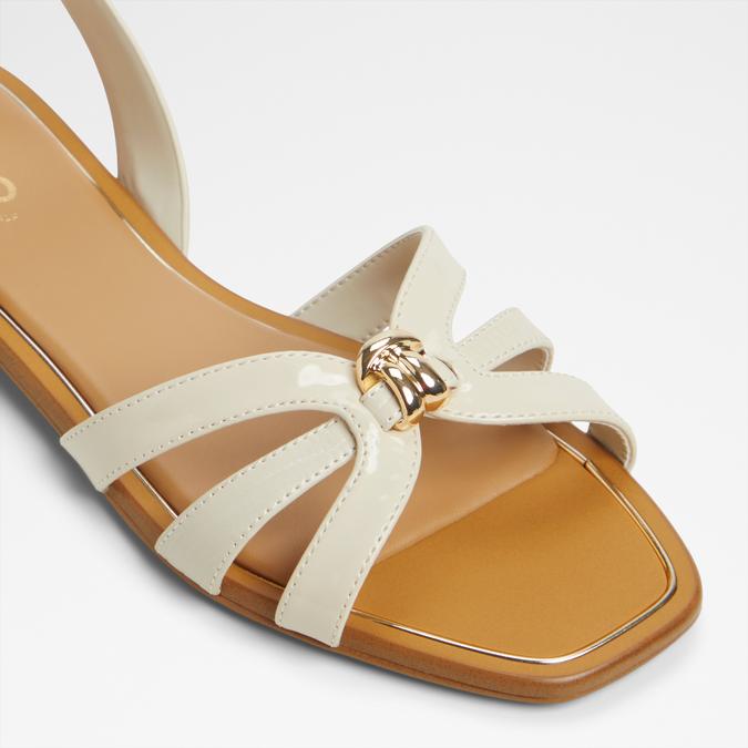 Marassita-In Women's White Flat Sandals image number 5