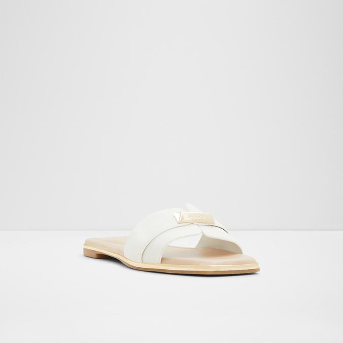 Darine Women's White Flat Sandals image number 4