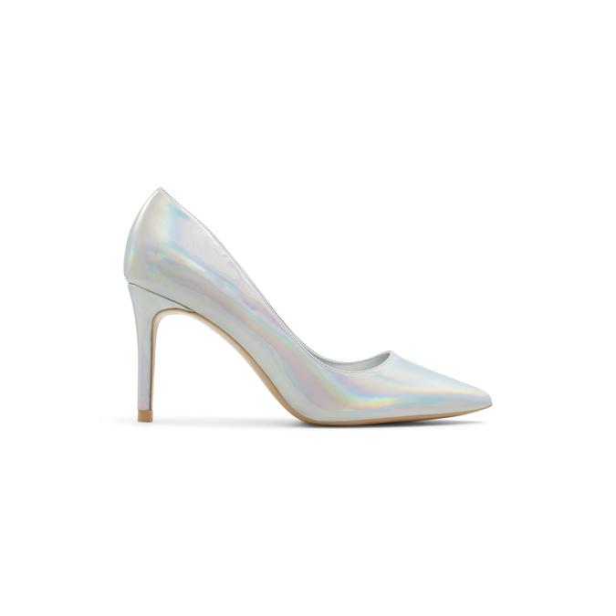 Maureen 100mm Silver & Gold Leather Stiletto Mules | Malone Souliers