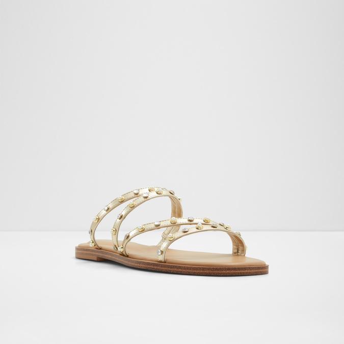 Triton Women's Gold Flat Sandals image number 4