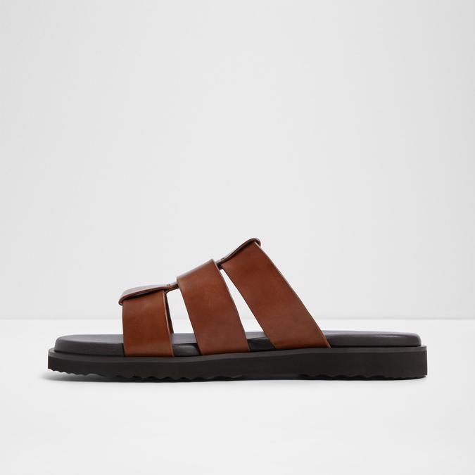 Light-In Men's Cognac Strap Sandals image number 3