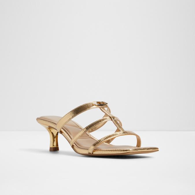 Goldenglow-In Women's Gold Dress Sandals image number 4