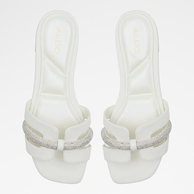Deandra Women's White Flat Sandals