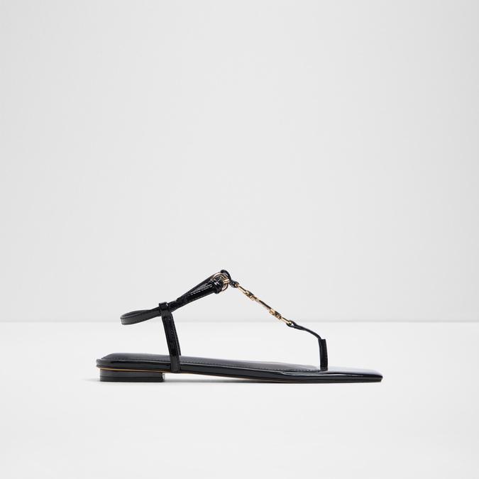 Lorenza-In Women's Black Flat Sandals image number 0