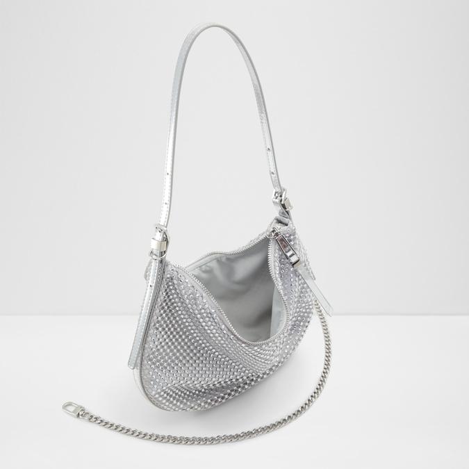 Kasslyn_Se Women's Silver Shoulder Bag image number 2