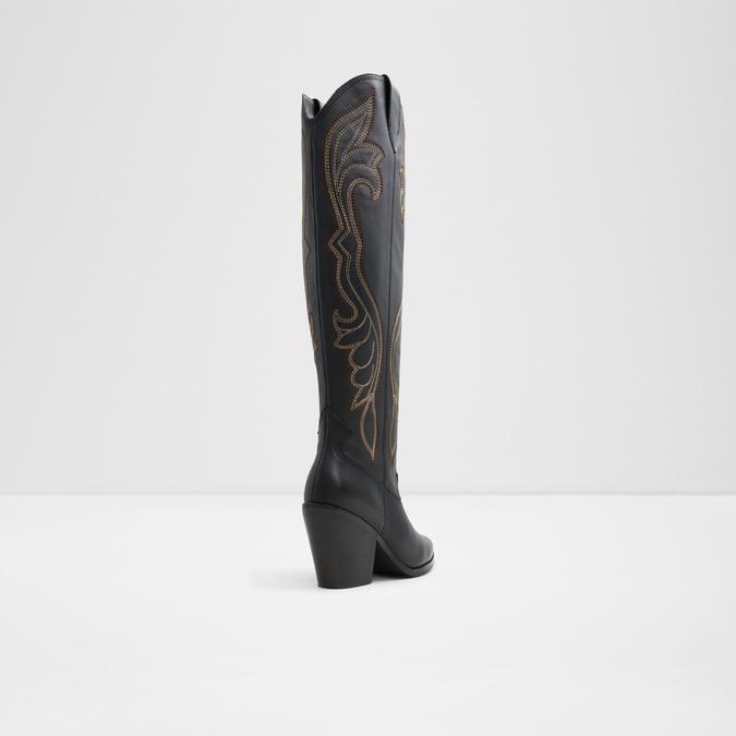 Alamo Women's Black Knee Length Boots image number 1