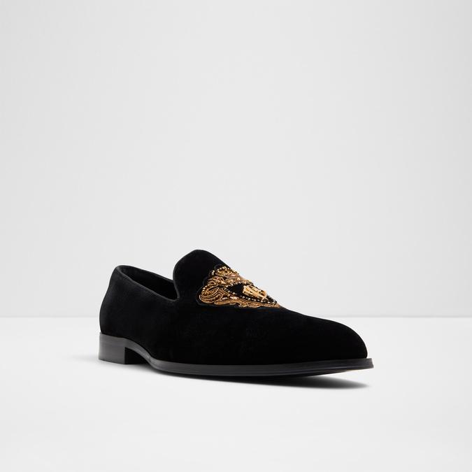 Crestin Men's Black Loafers image number 6