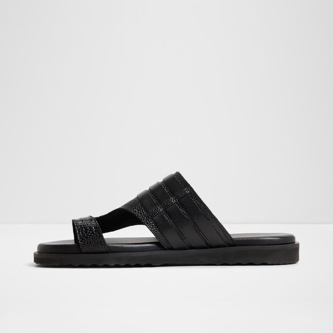 Haorina-In Men's Black Strap Sandals image number 3