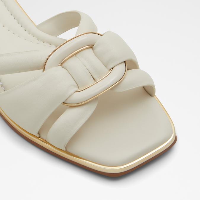 Yesenia Women's White Flat Sandals image number 5