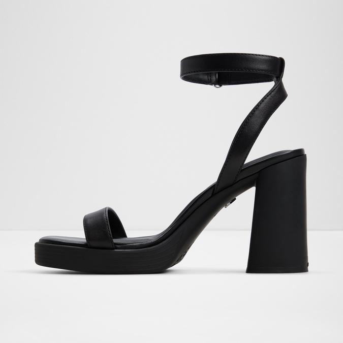 Berade-In Women's Black Block Heel Sandals image number 3