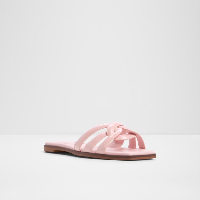 Augustia-In Women's Pink Flat Sandals image number 4