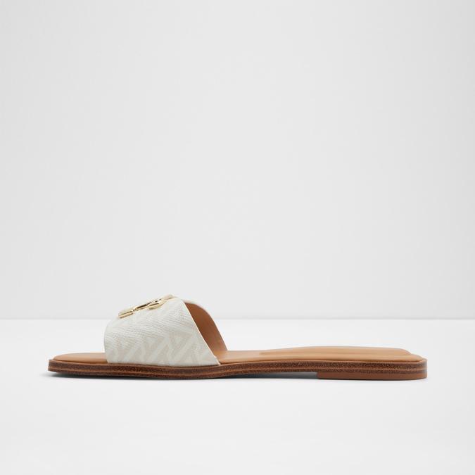 Damiana Women's White Flat Sandals image number 3