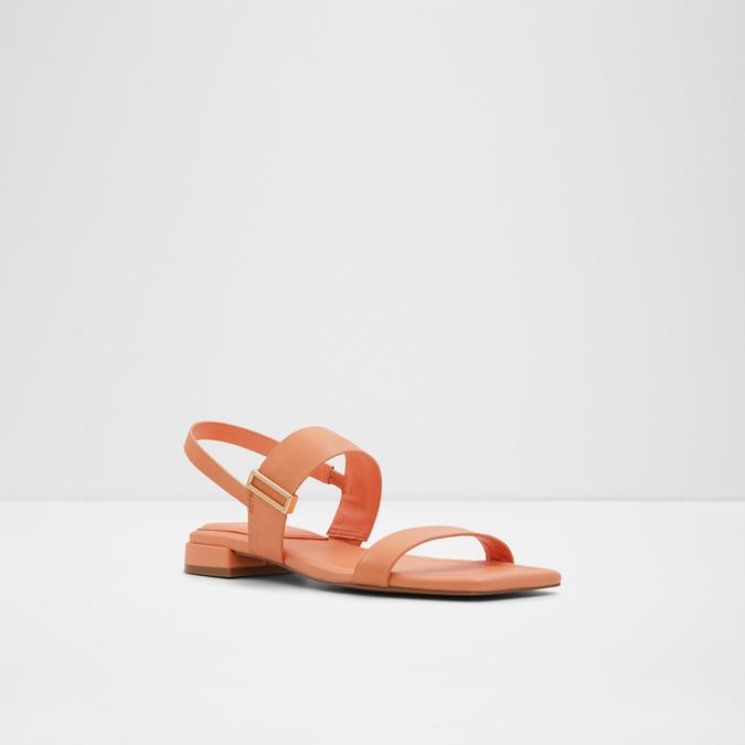 Nuwin Women's Orange Flat Sandals image number 4