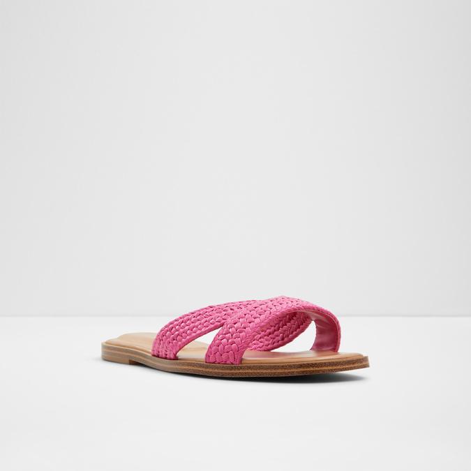 Caria Women's Pink Flat Sandals image number 5