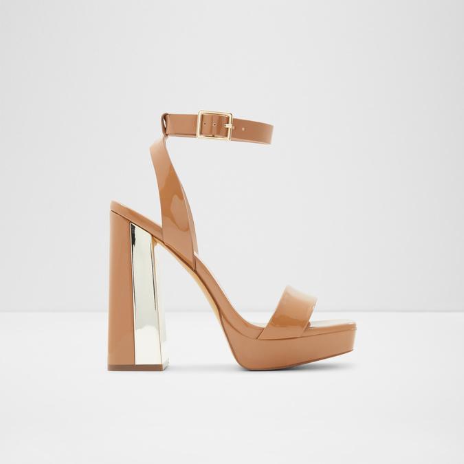 Brown multi strap tie up heels | Street Style Store | SSS