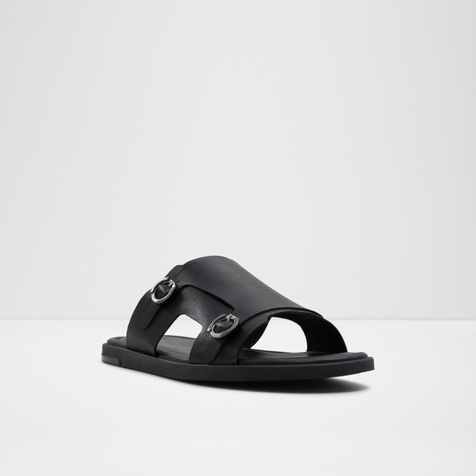 Shoresidea-In Men's Black Strap Sandals image number 4