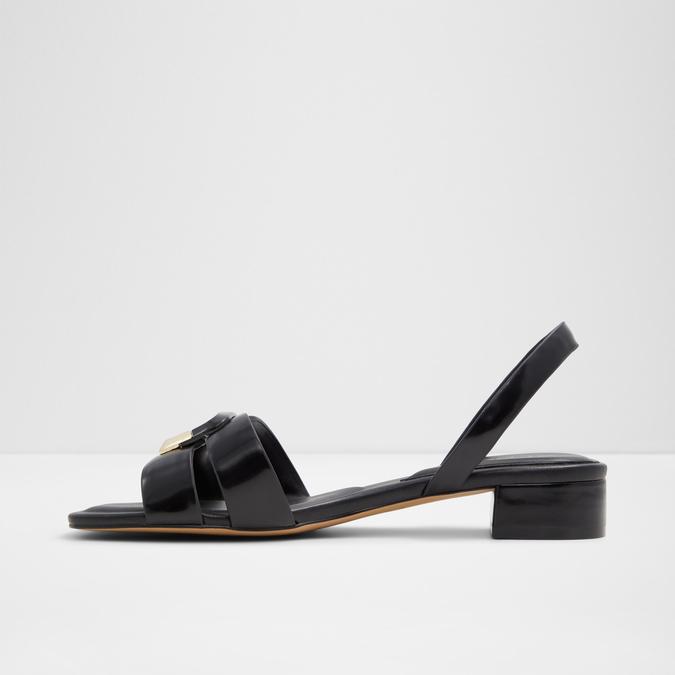 Alamaendar-In Women's Black Block Heel Sandals image number 3