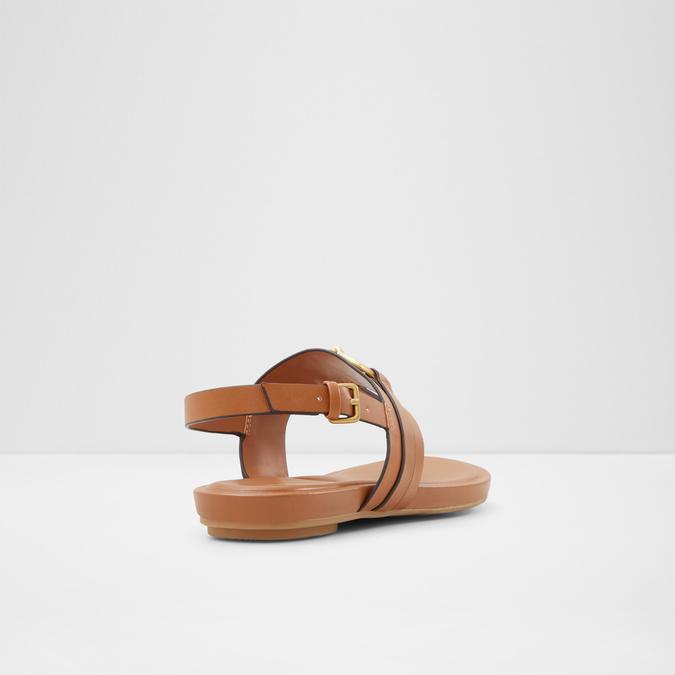 Afoetha Women's Brown Flat Sandals image number 2