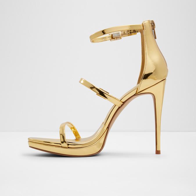 Levissa Women's Gold Dress Sandals image number 4