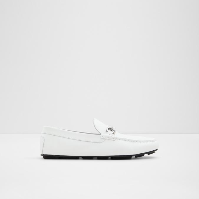 Spanner Men's White Moccasins