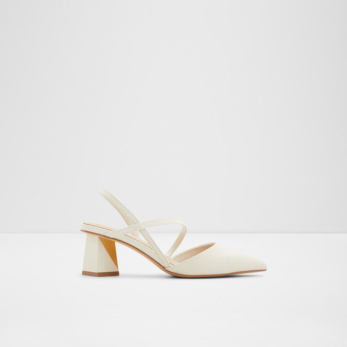 ASOS DESIGN Nura strappy block heeled sandals in white | ASOS