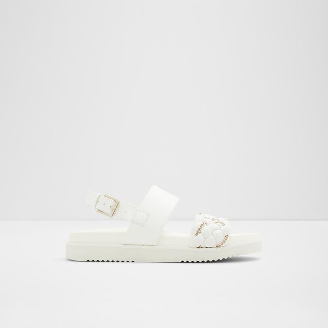 Buy Aldo Saga Synthetic White Solid Sandals Online