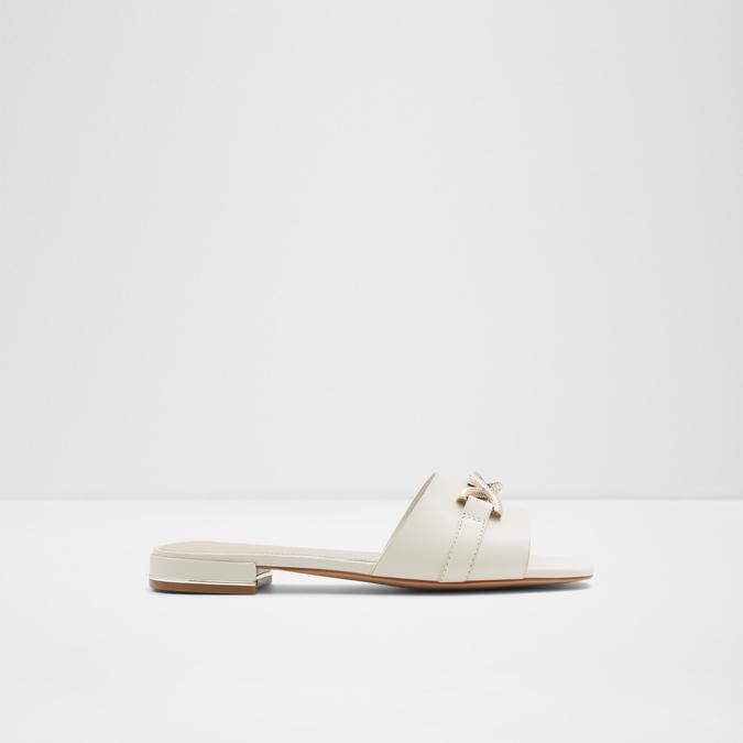 WOMEN One Toe White Flat Sandals