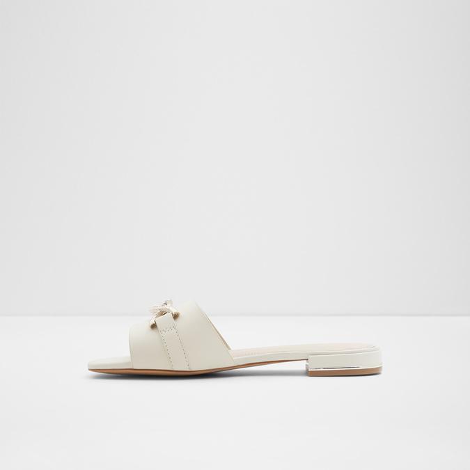 Hayhar Women's White Flat Sandals image number 2
