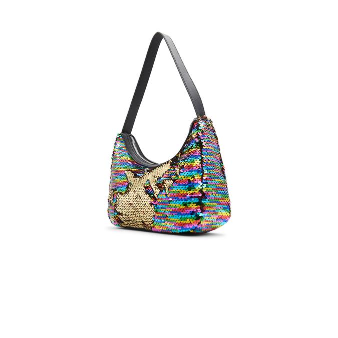 Erung Women's Black On Gold Shoulder Bag image number 1